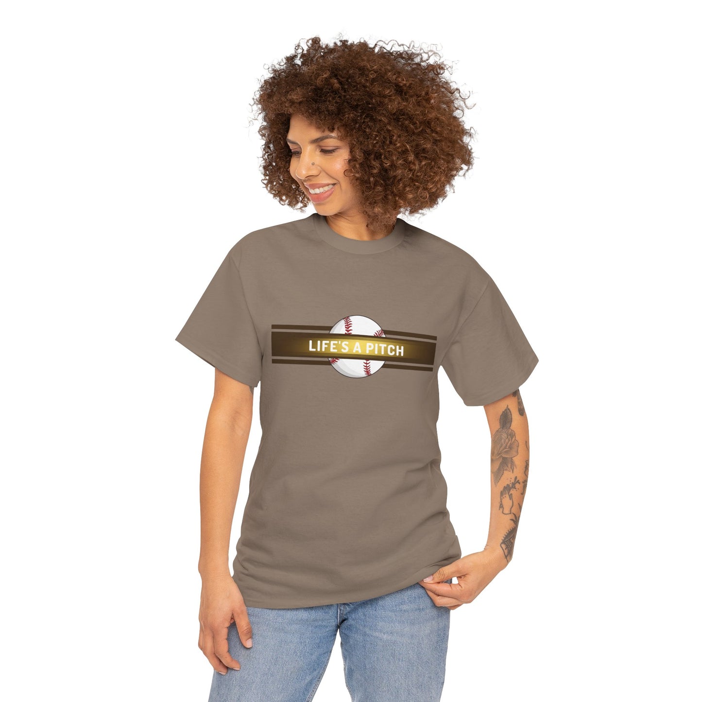 Baseball 'Life's a Pitch' T-Shirt