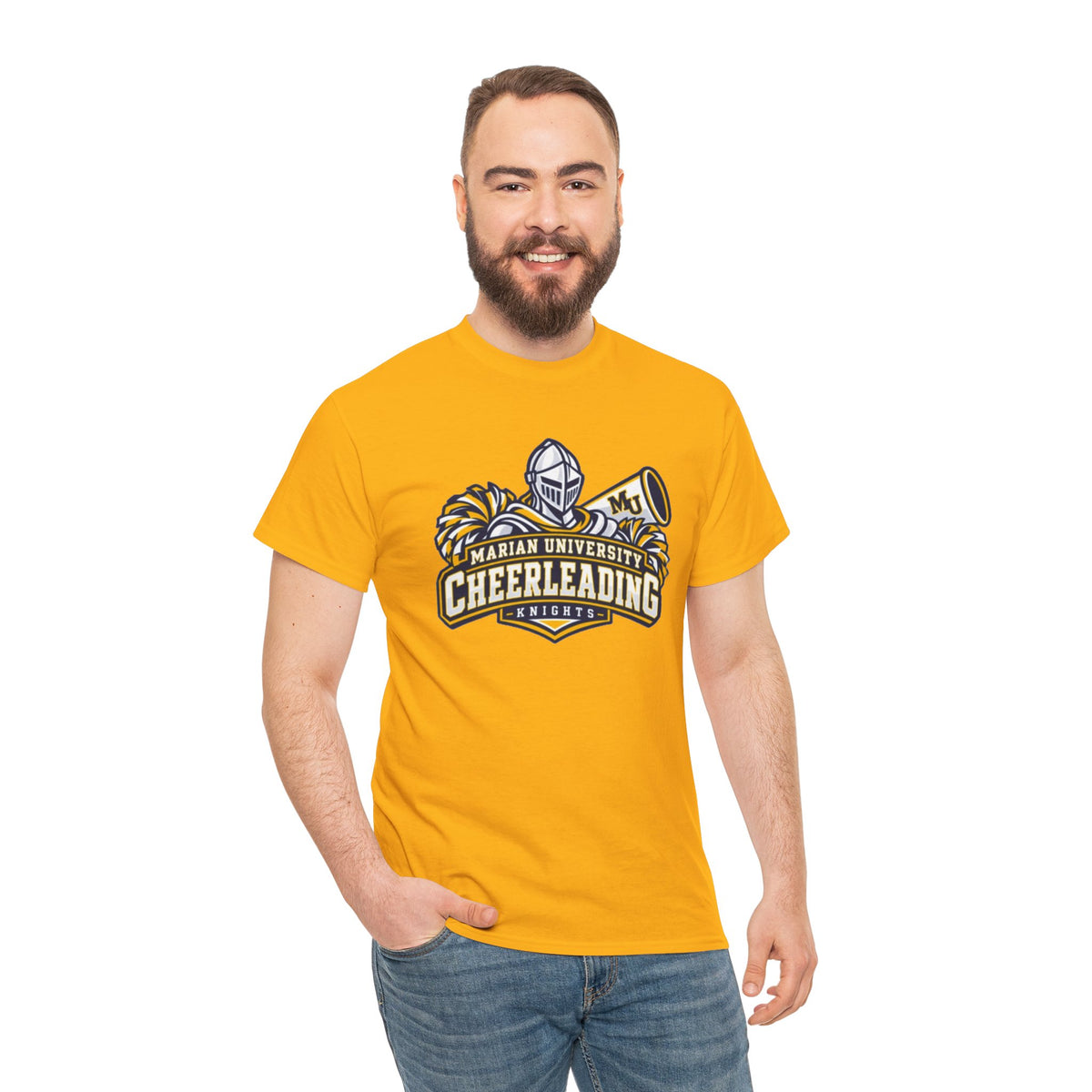 Marian University Cheerleading T-Shirt — 'Bloomer' Knights