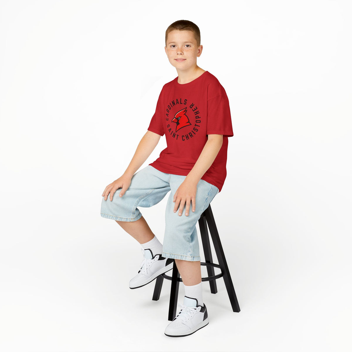 Youth Saint Christopher Cardinals Logo Tee