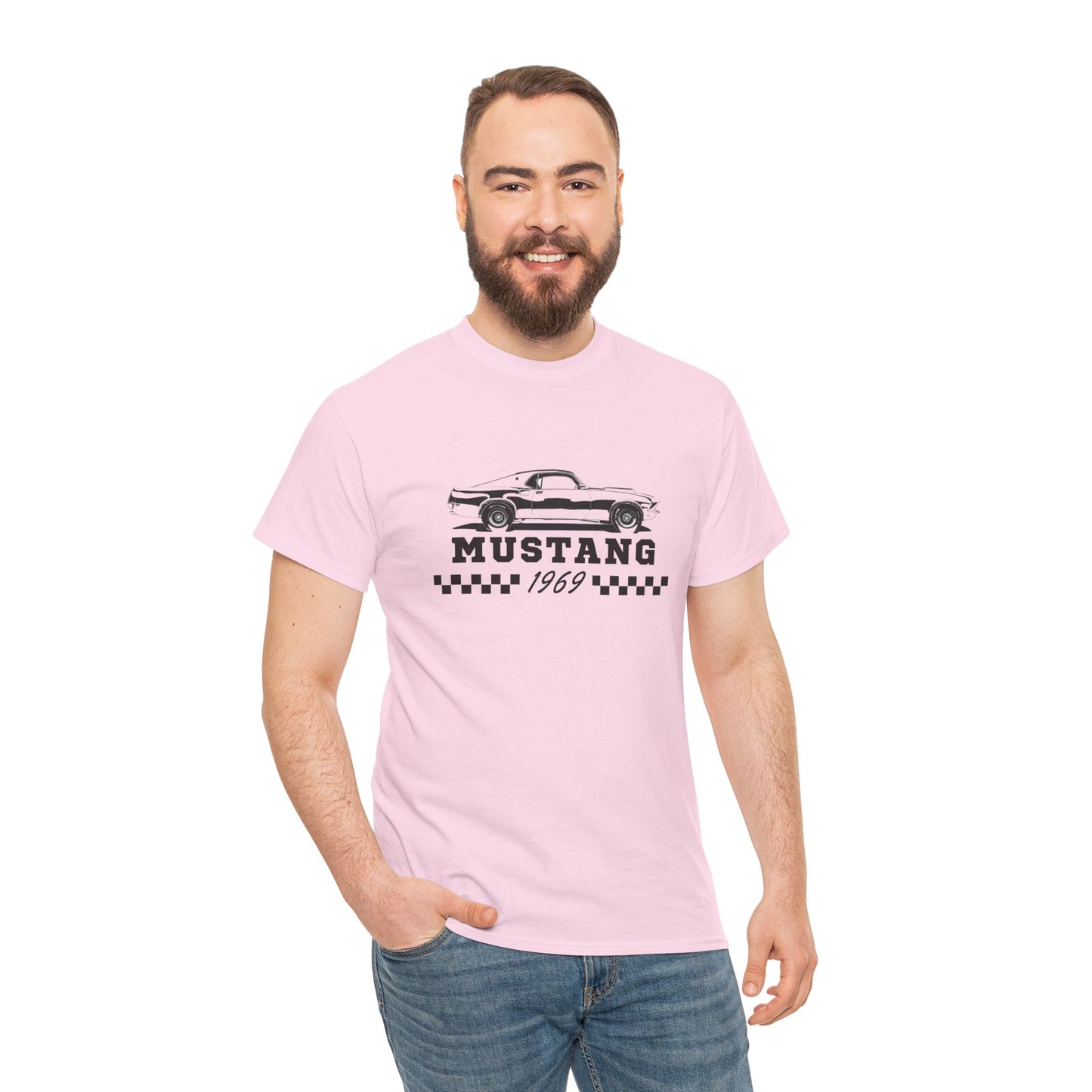 Adult Mustang 1969 Tee — Vintage Muscle Car Graphic Shirt