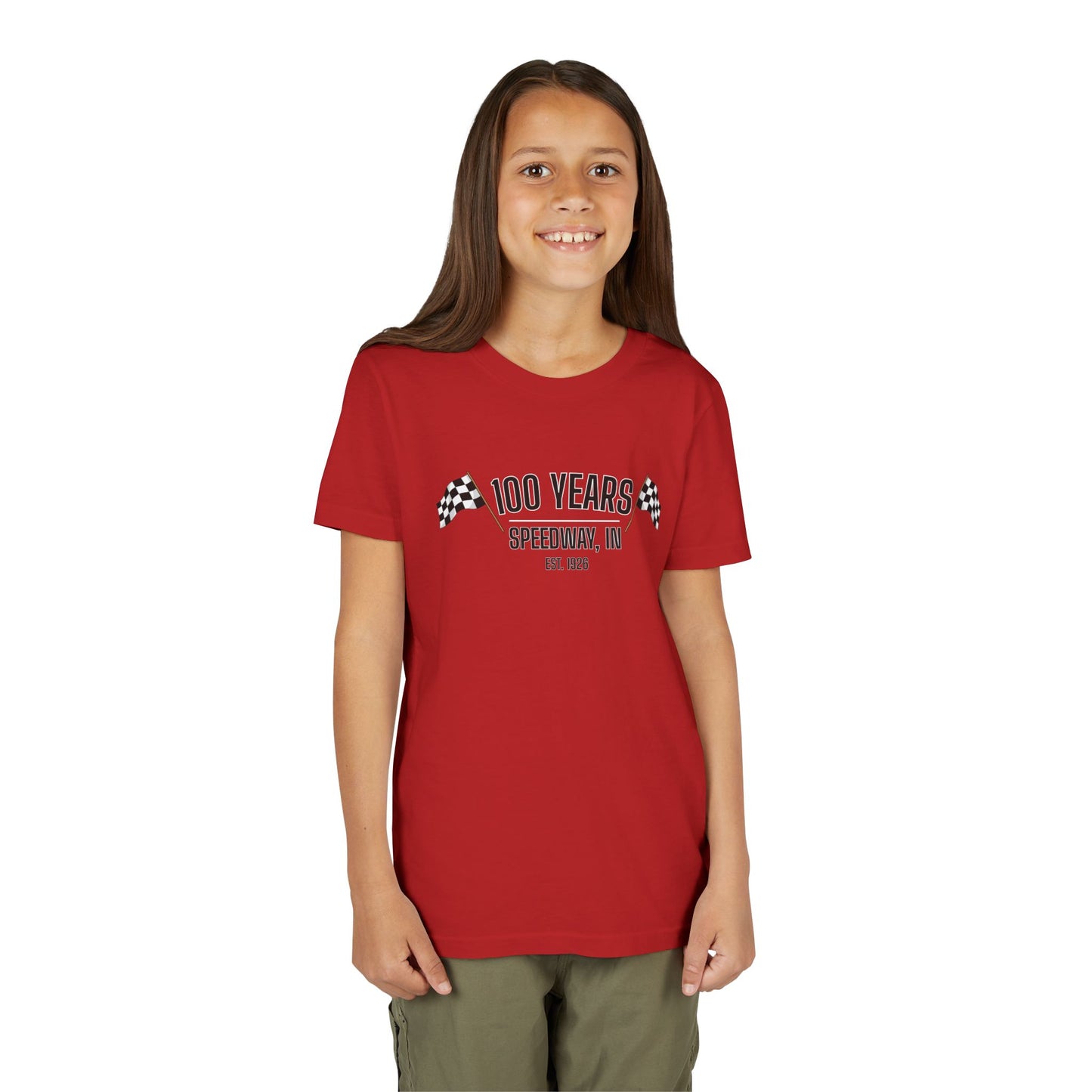 Youth 100th Anniversary - Speedway Flag Tee