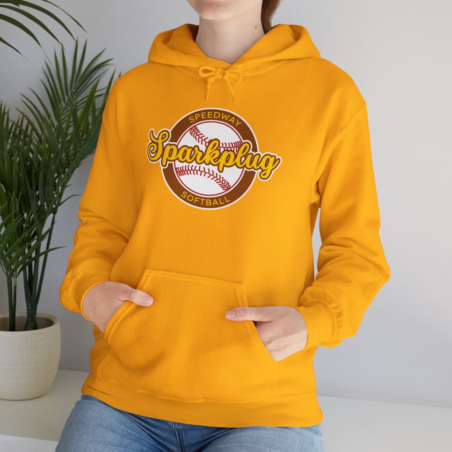 Adult Sparkplug Softball Hoodie — Vintage-Inspired Team Pullover