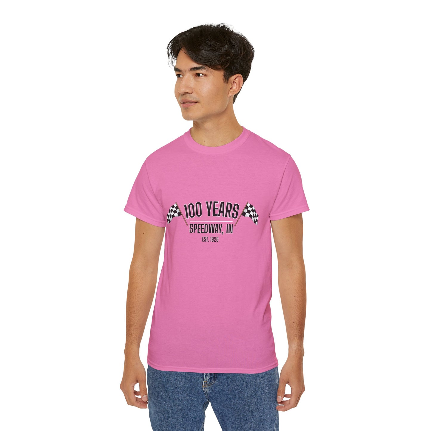 Adult 100th Anniversary - Speedway Flag Tee