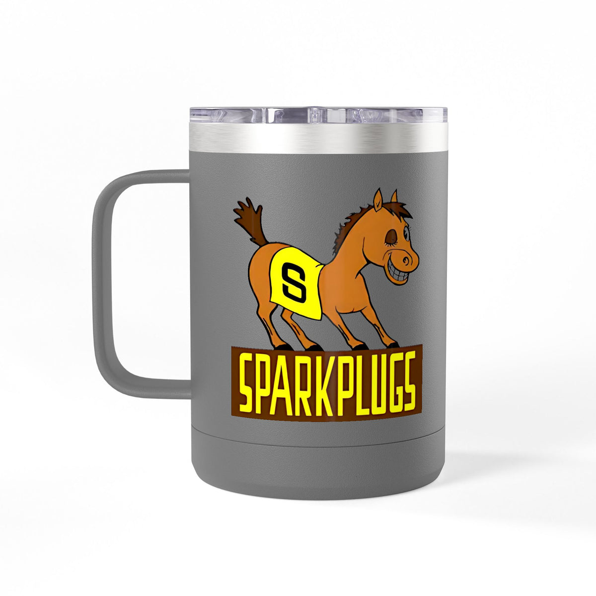 Old School Speedway Logo - 15oz Insulated Coffee Mug Tumbler with Lid