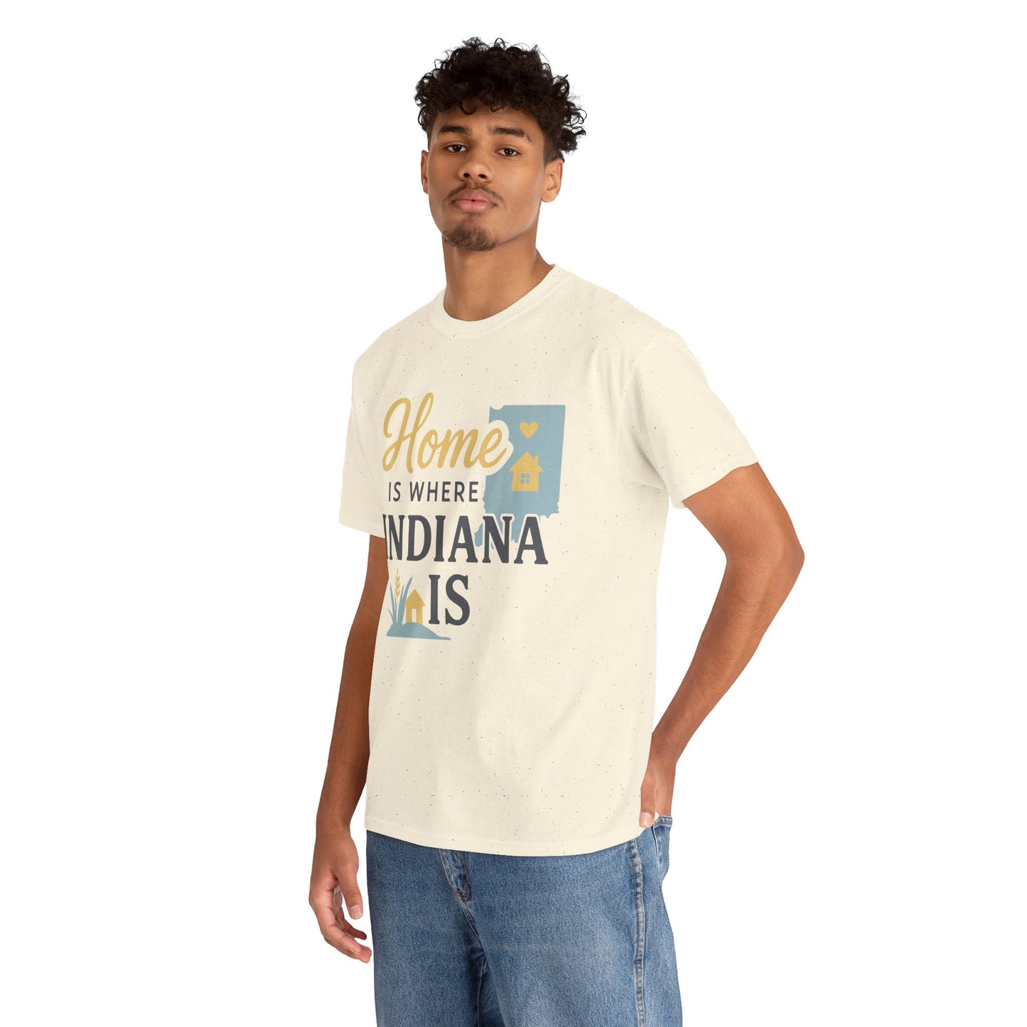 Indiana Home T-Shirt — "Home Is Where Indiana Is" State Pride Tee