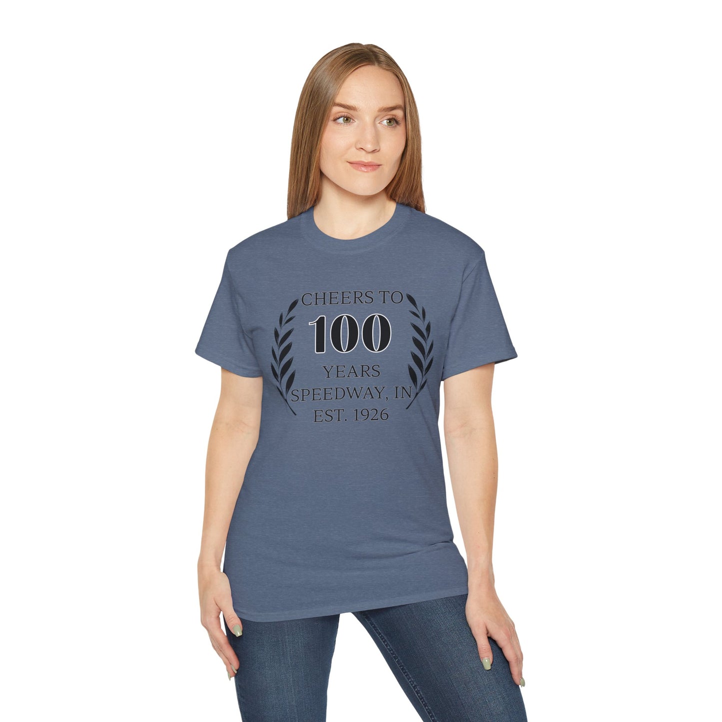 Adult 100th Anniversary - Speedway Cheers Tee