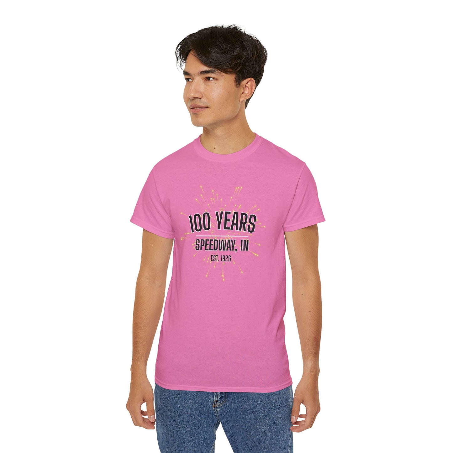 Adult 100th Anniversary - Speedway Firework Tee