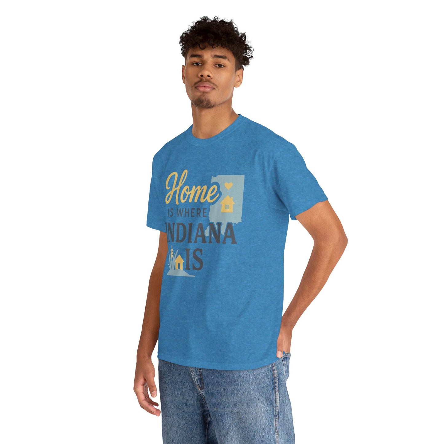 Indiana Home T-Shirt — "Home Is Where Indiana Is" State Pride Tee