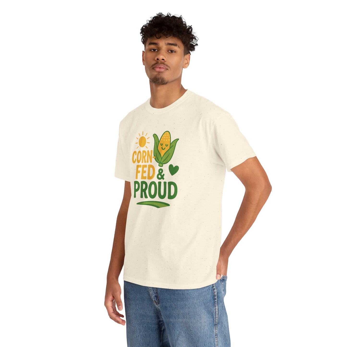 Corny Fed & Proud T-Shirt — Cute Corn Pride Graphic Tee for Farmers & Gardeners