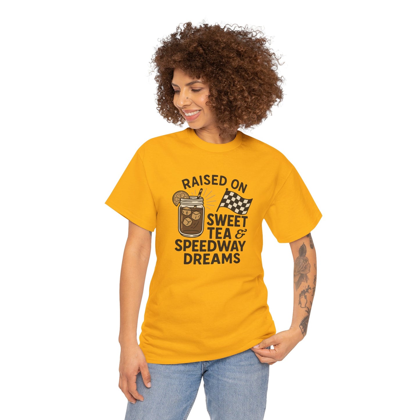 Raised on Sweet Tea & Speedway Dreams Tee