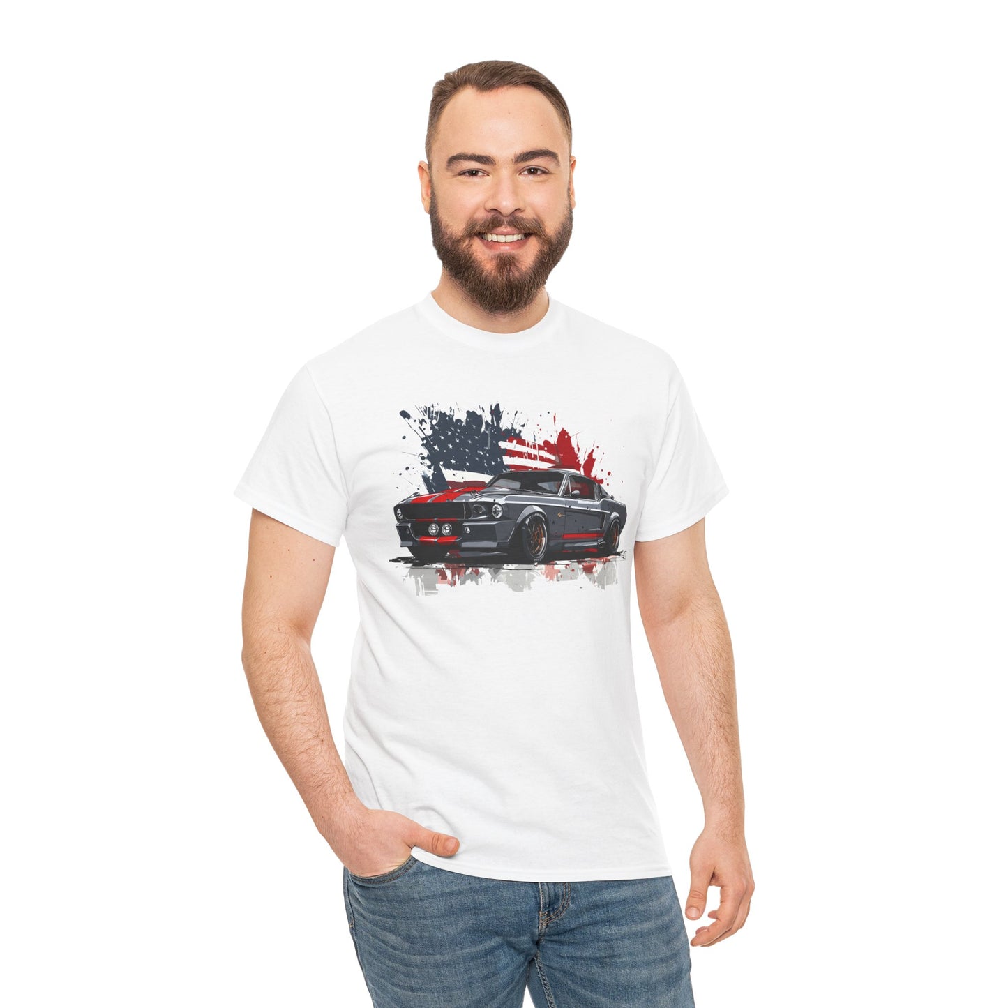 Shelby GT500 Eleanor with stripes — Mustang Graphic Tee