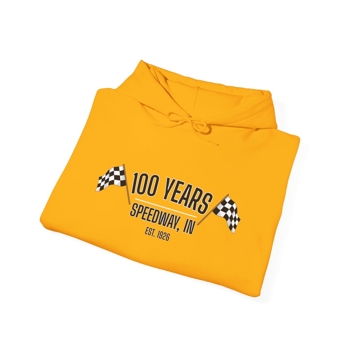 Adult 100th Anniversary - Speedway Flag Hoodie
