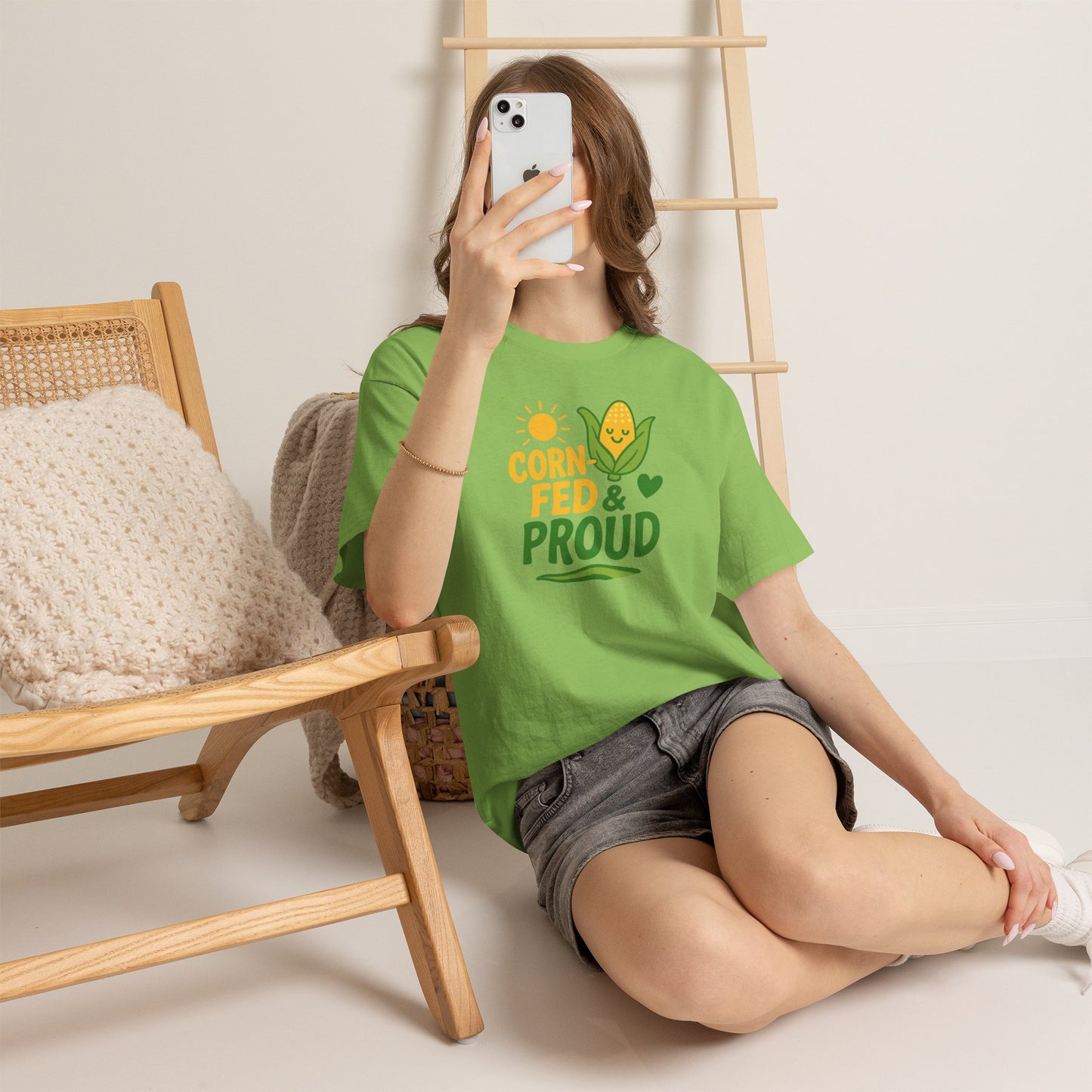 Corny Fed & Proud T-Shirt — Cute Corn Pride Graphic Tee for Farmers & Gardeners