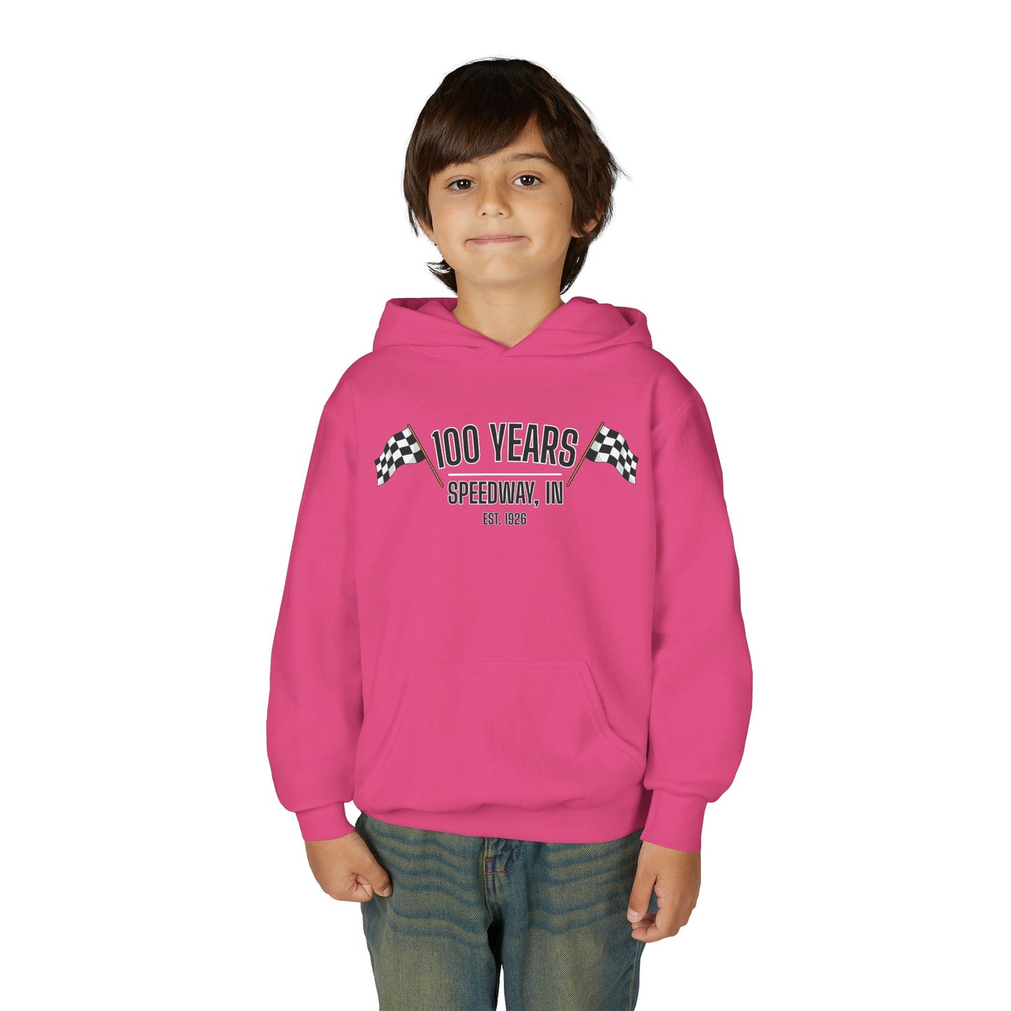 Youth 100th Anniversary - Speedway Flag Hoodie