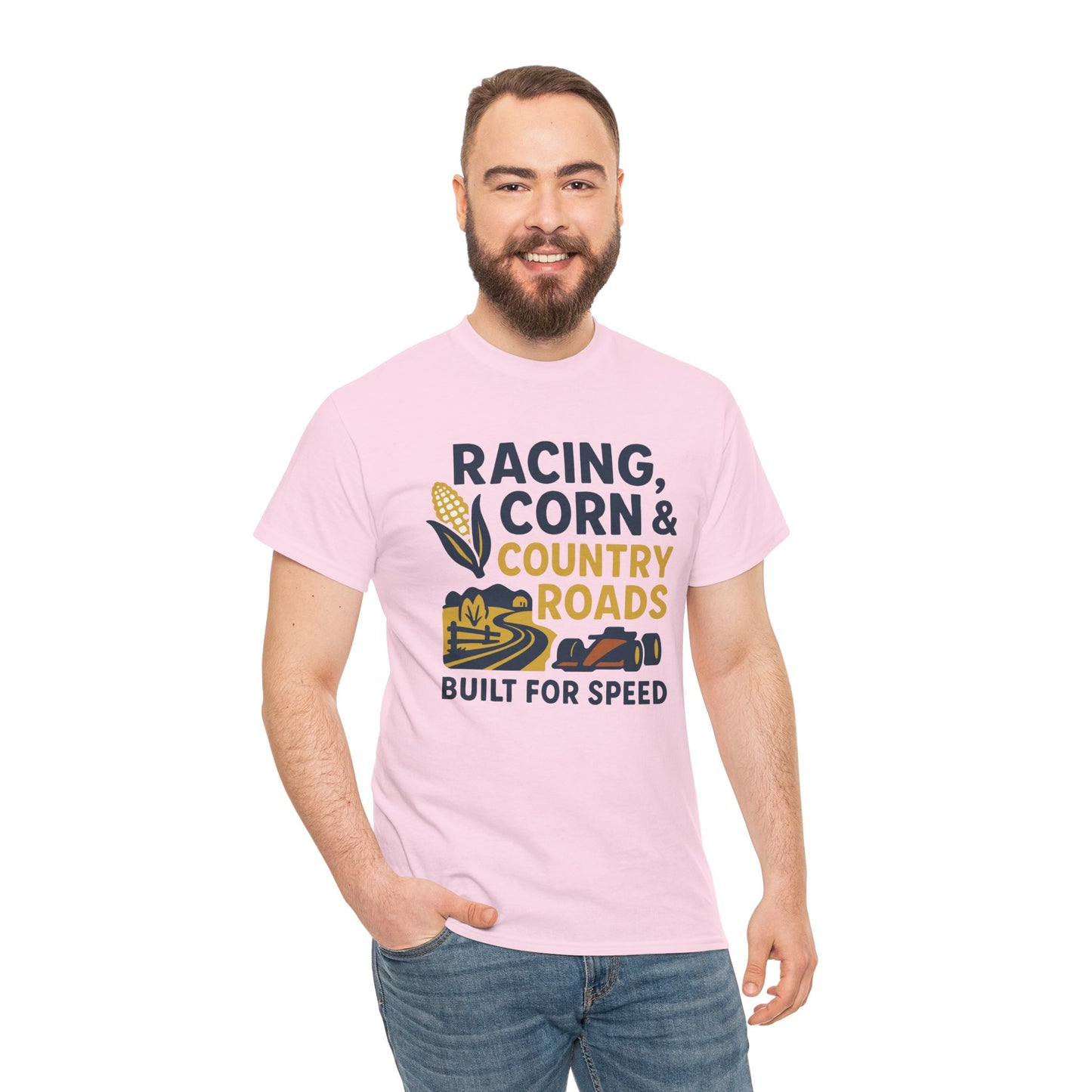 Racing, Corn & Country Roads T-Shirt – Built for Speed Tee