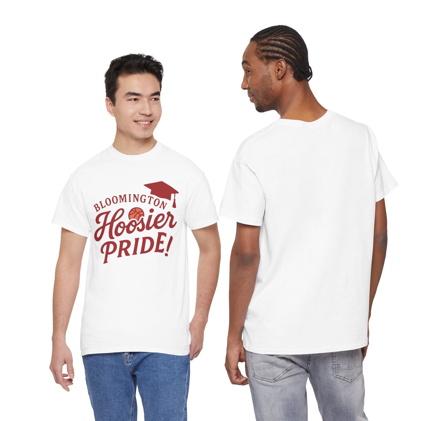 Bloomington Hoosier Pride T-Shirt — Graduation Cap College Tee
