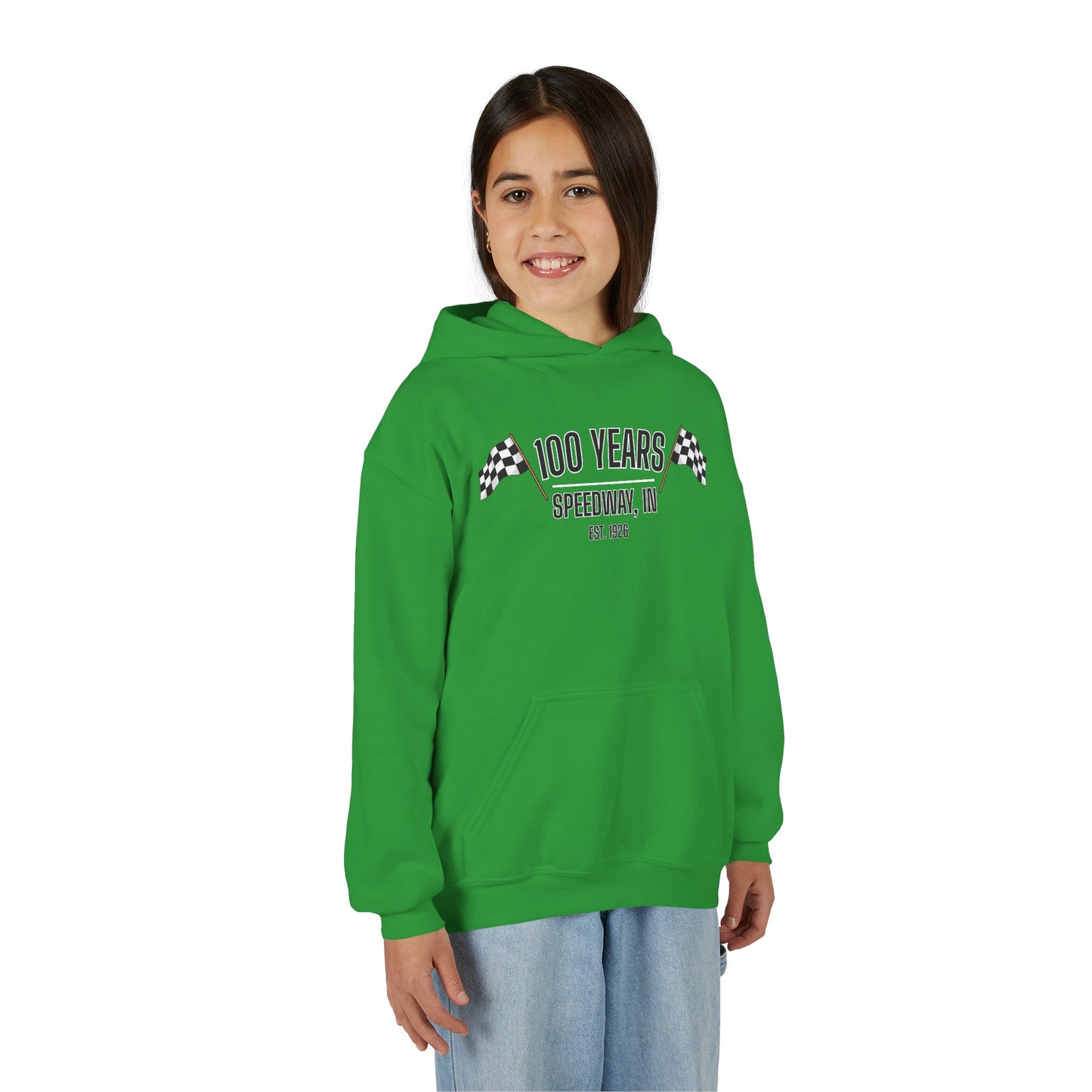 Youth 100th Anniversary - Speedway Flag Hoodie