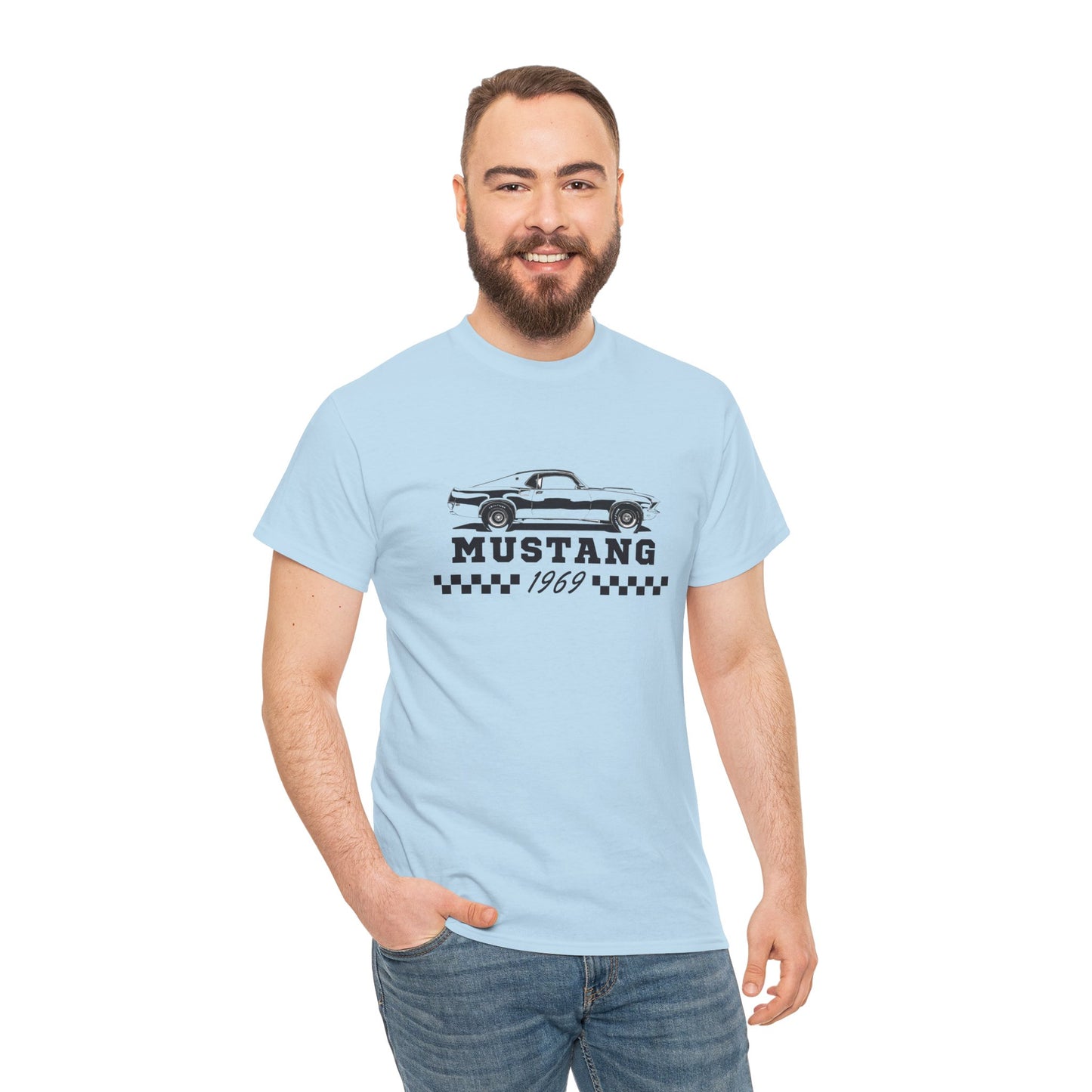 Adult Mustang 1969 Tee — Vintage Muscle Car Graphic Shirt