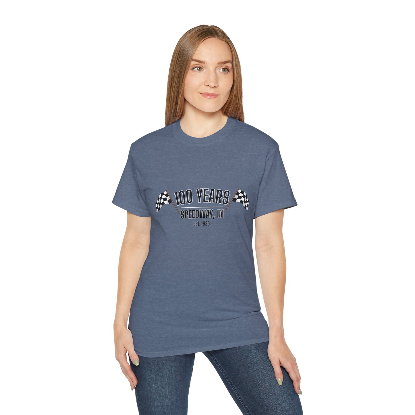 Adult 100th Anniversary - Speedway Flag Tee