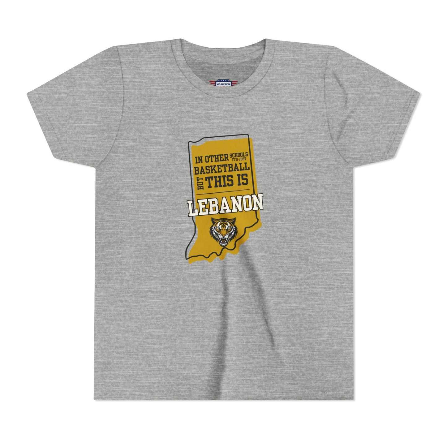 Youth Basketball Tee - Lebanon Tigers