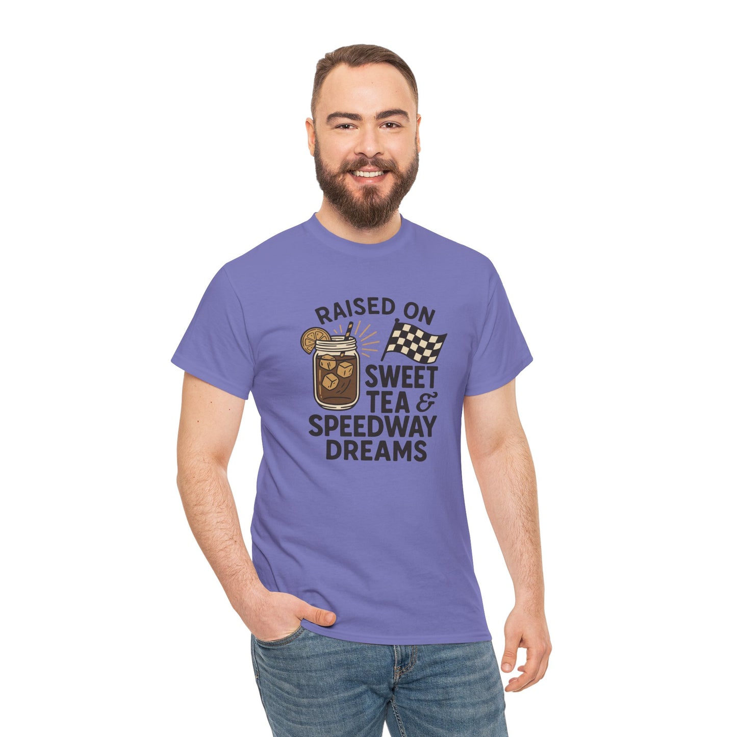 Raised on Sweet Tea & Speedway Dreams Tee