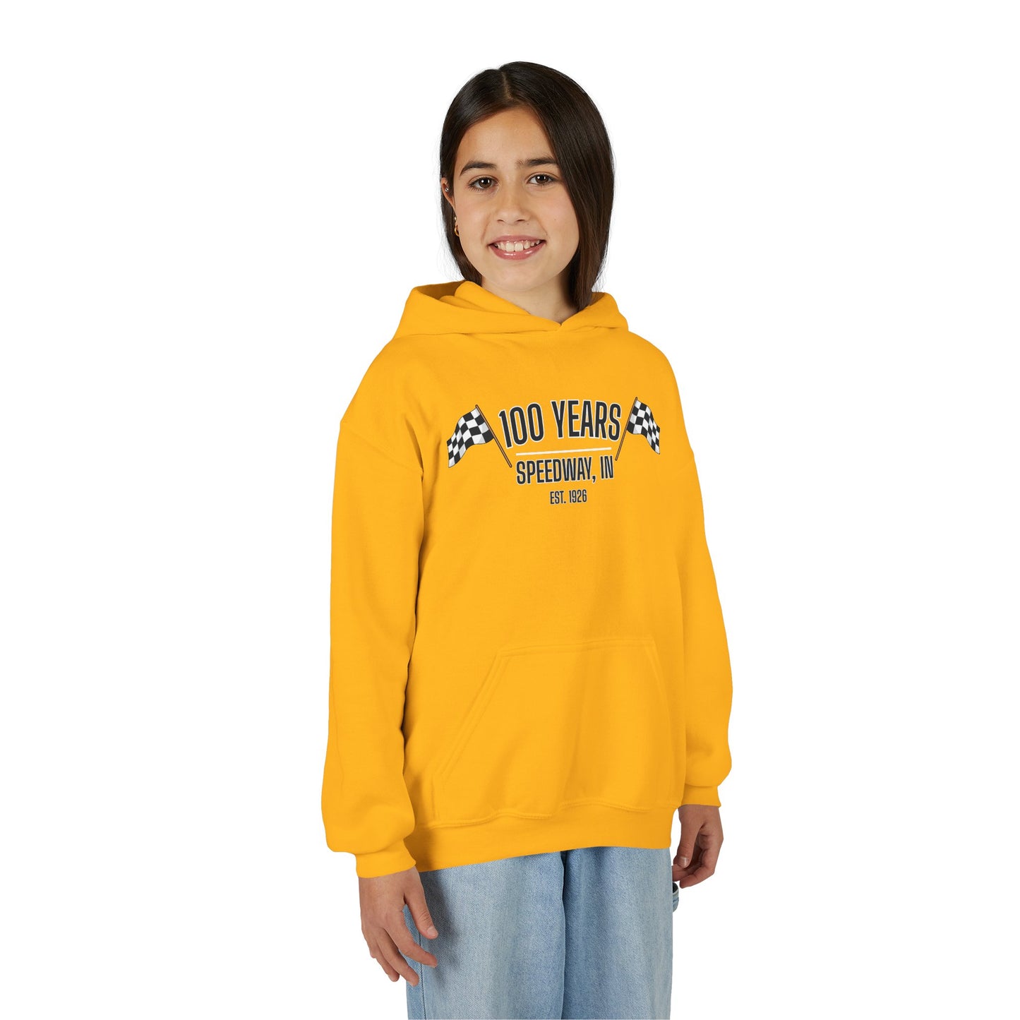 Youth 100th Anniversary - Speedway Flag Hoodie