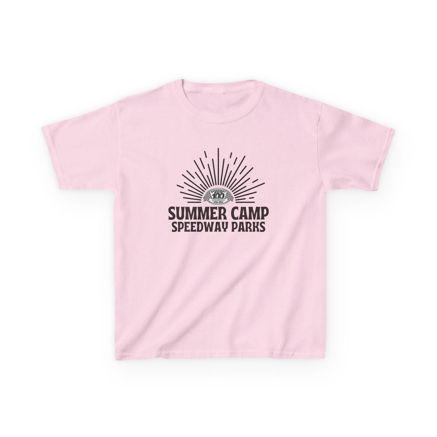 Youth Summer Camp T-Shirt - 2026 Speedway Parks Sunrise Tee