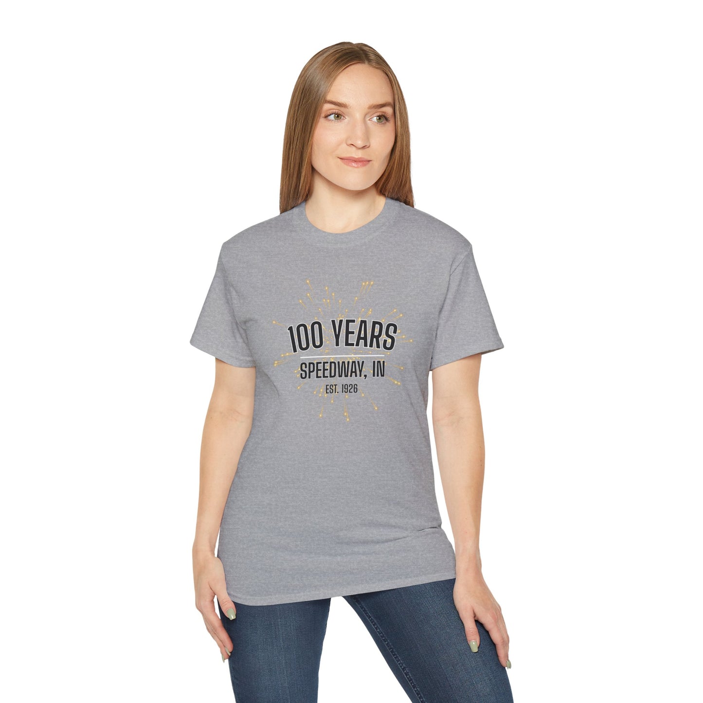 Adult 100th Anniversary - Speedway Firework Tee