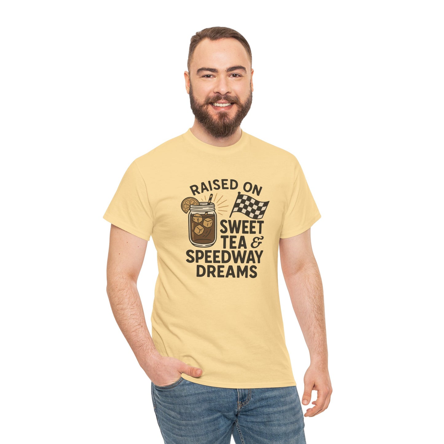 Raised on Sweet Tea & Speedway Dreams Tee