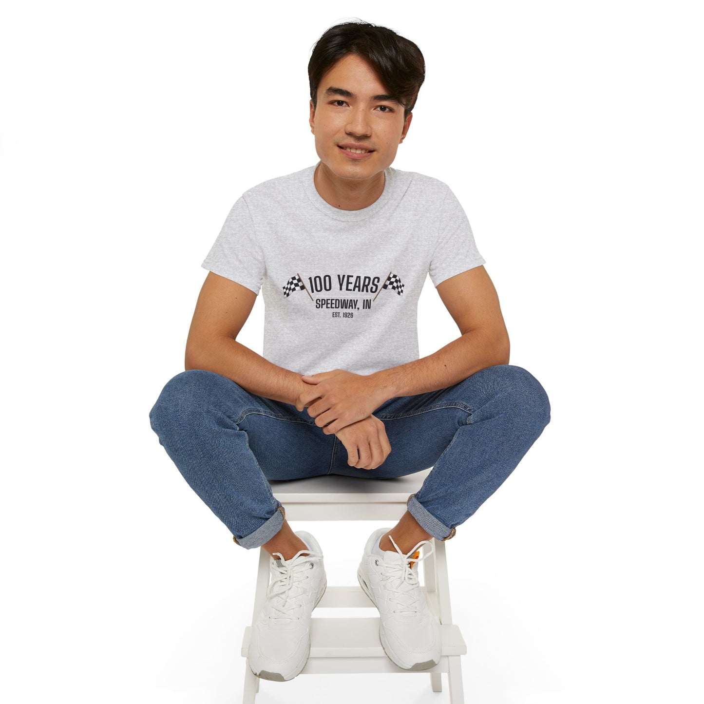 Adult 100th Anniversary - Speedway Flag Tee