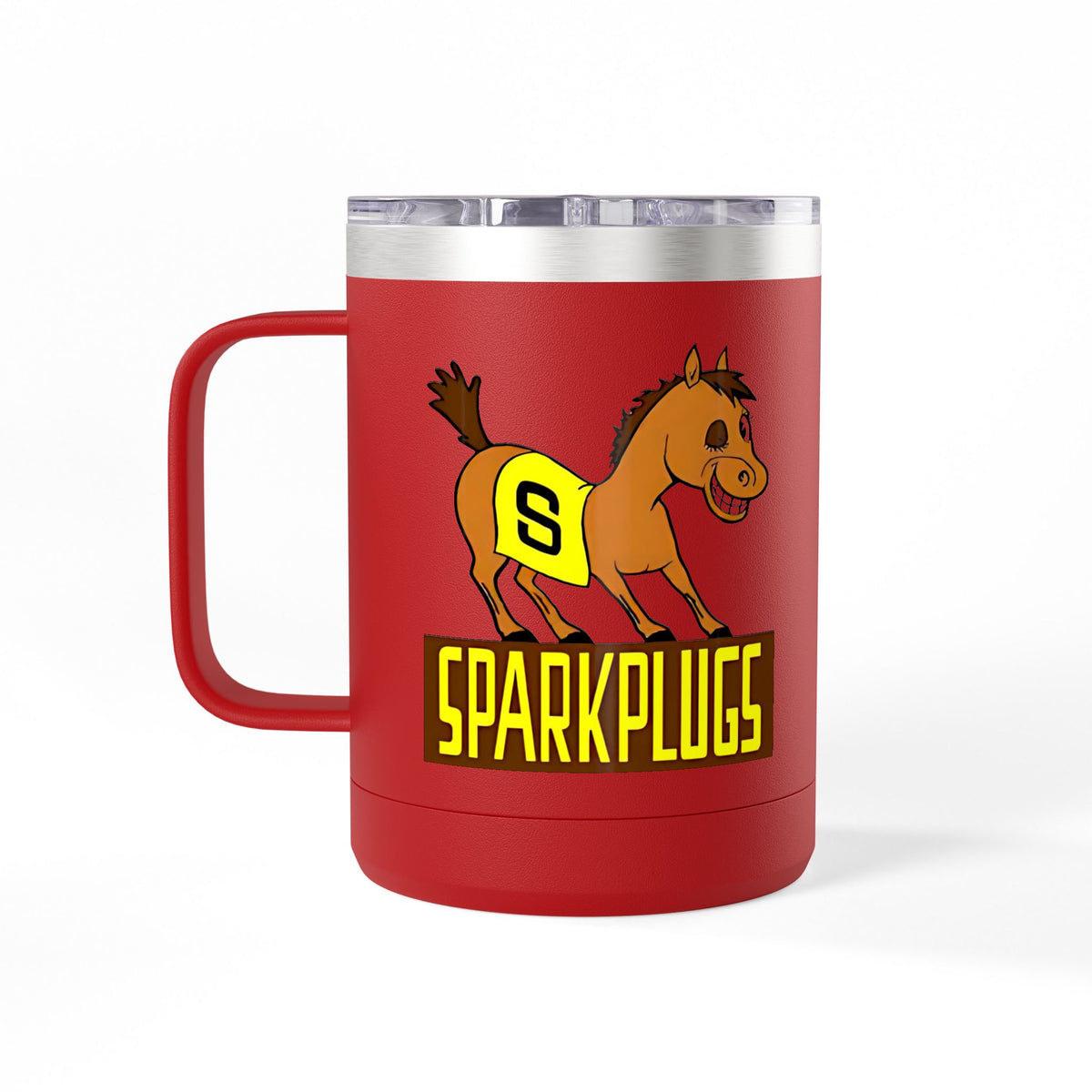 Old School Speedway Logo - 15oz Insulated Coffee Mug Tumbler with Lid