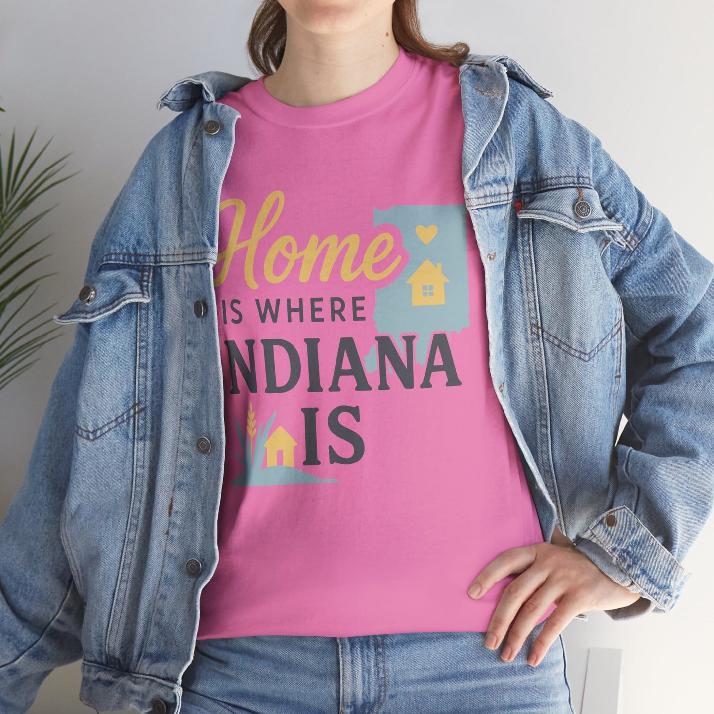 Indiana Home T-Shirt — "Home Is Where Indiana Is" State Pride Tee