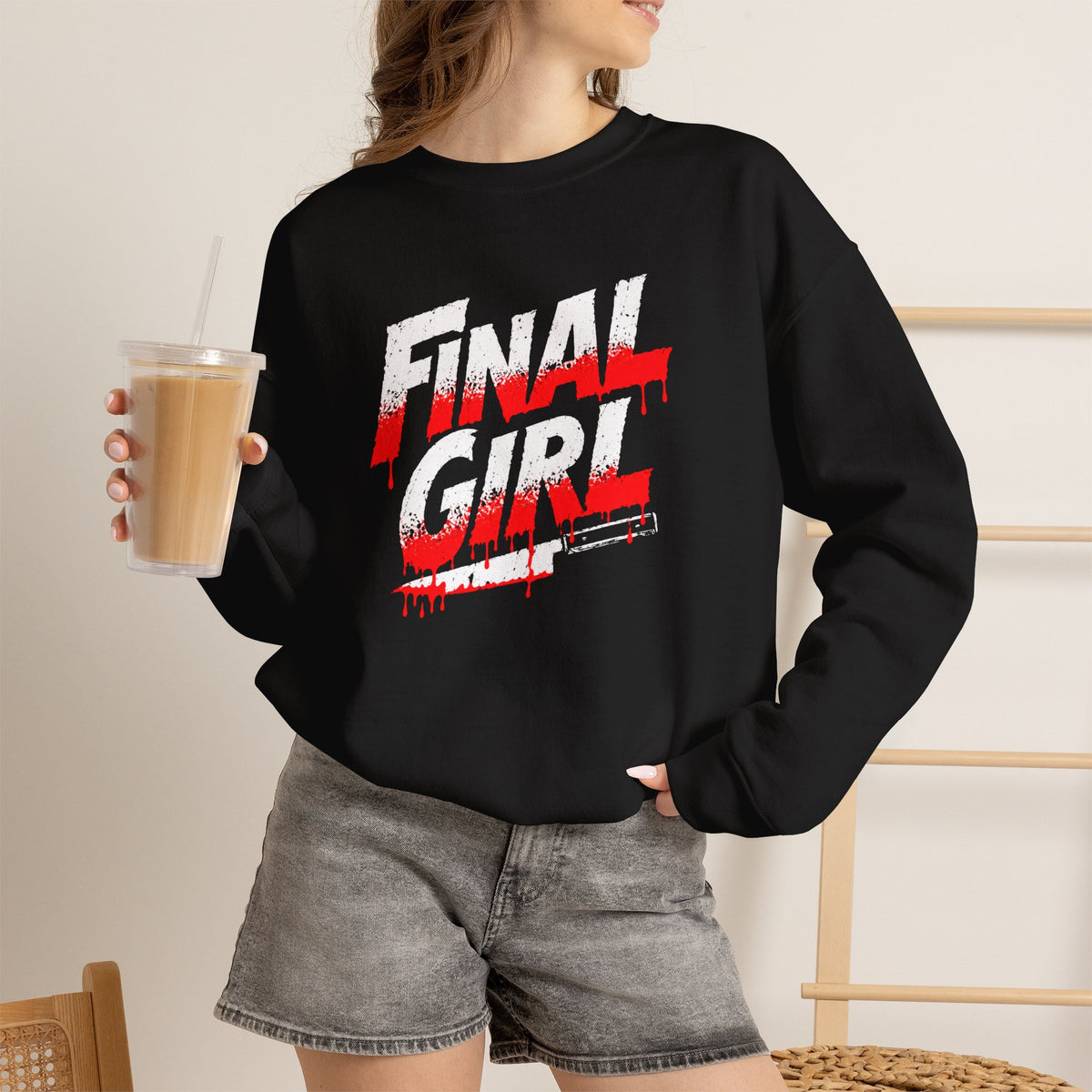 Final Girl Sweatshirt - Horror Movie Slasher Graphic Crewneck