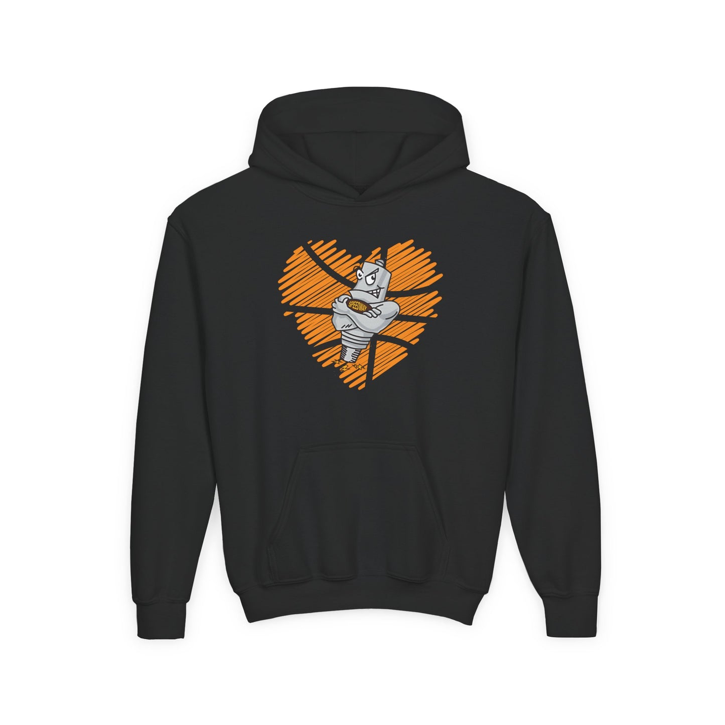 Youth Speedway Sparky Basketball Heavy Blend Hooded Sweatshirt