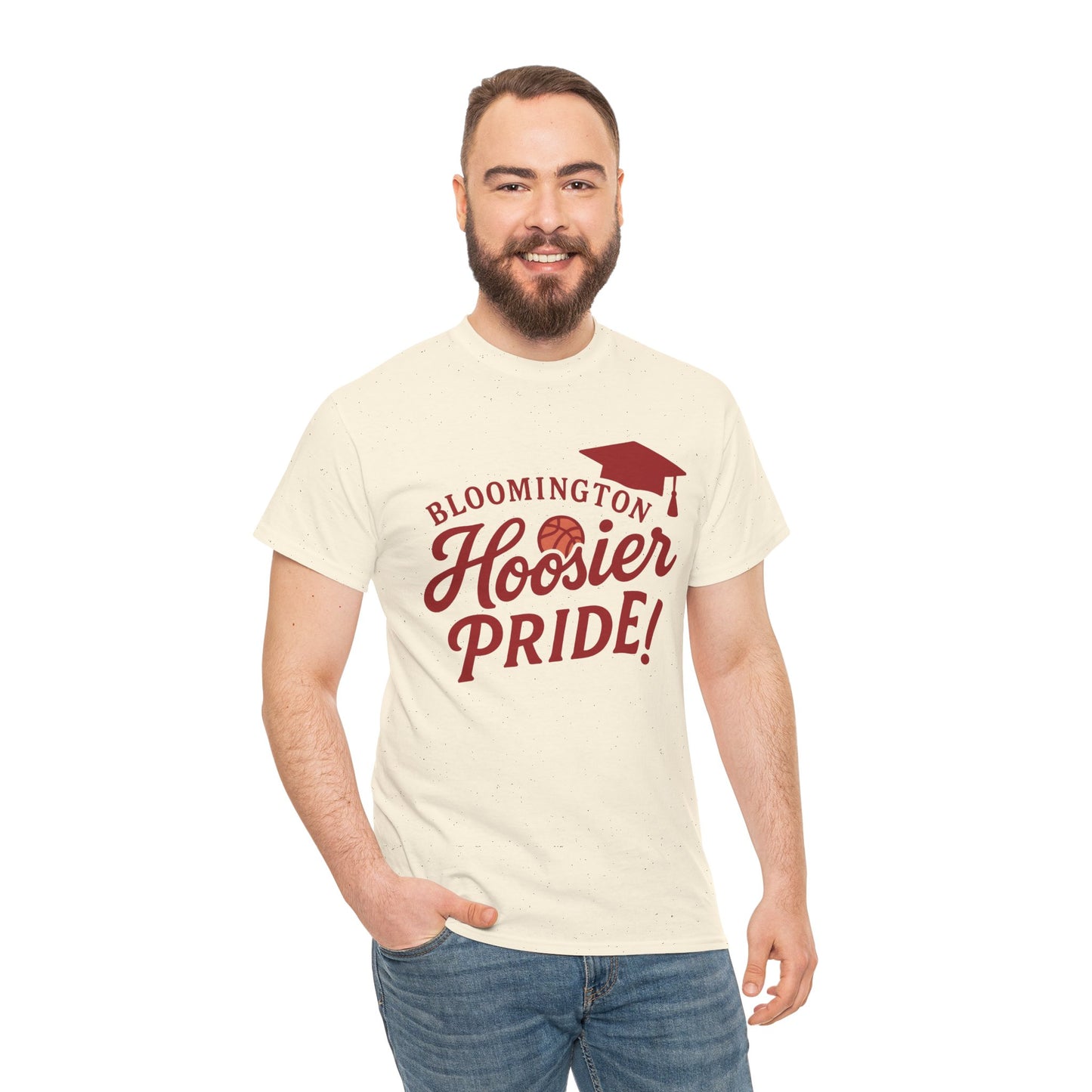 Bloomington Hoosier Pride T-Shirt — Graduation Cap College Tee