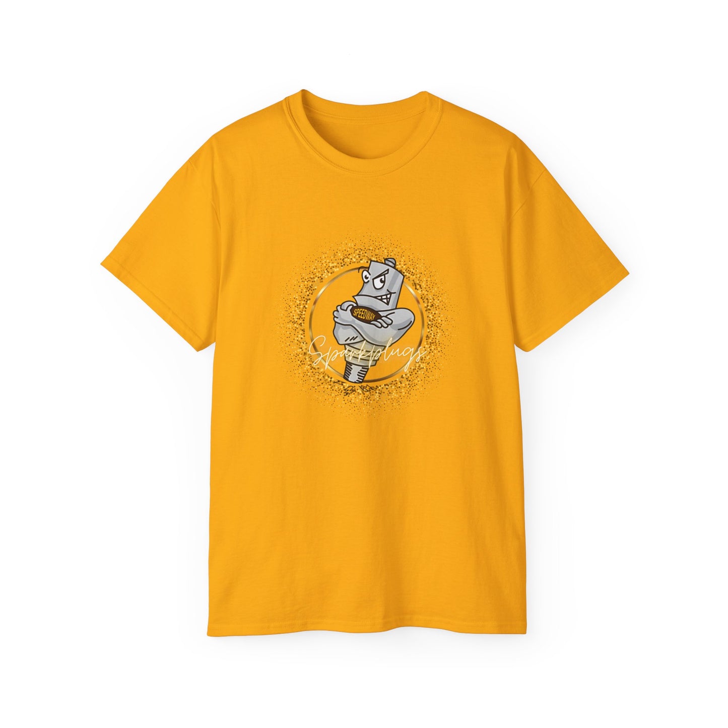 Adult Graphic Tee, Sparkling Speedway Sparkplugs