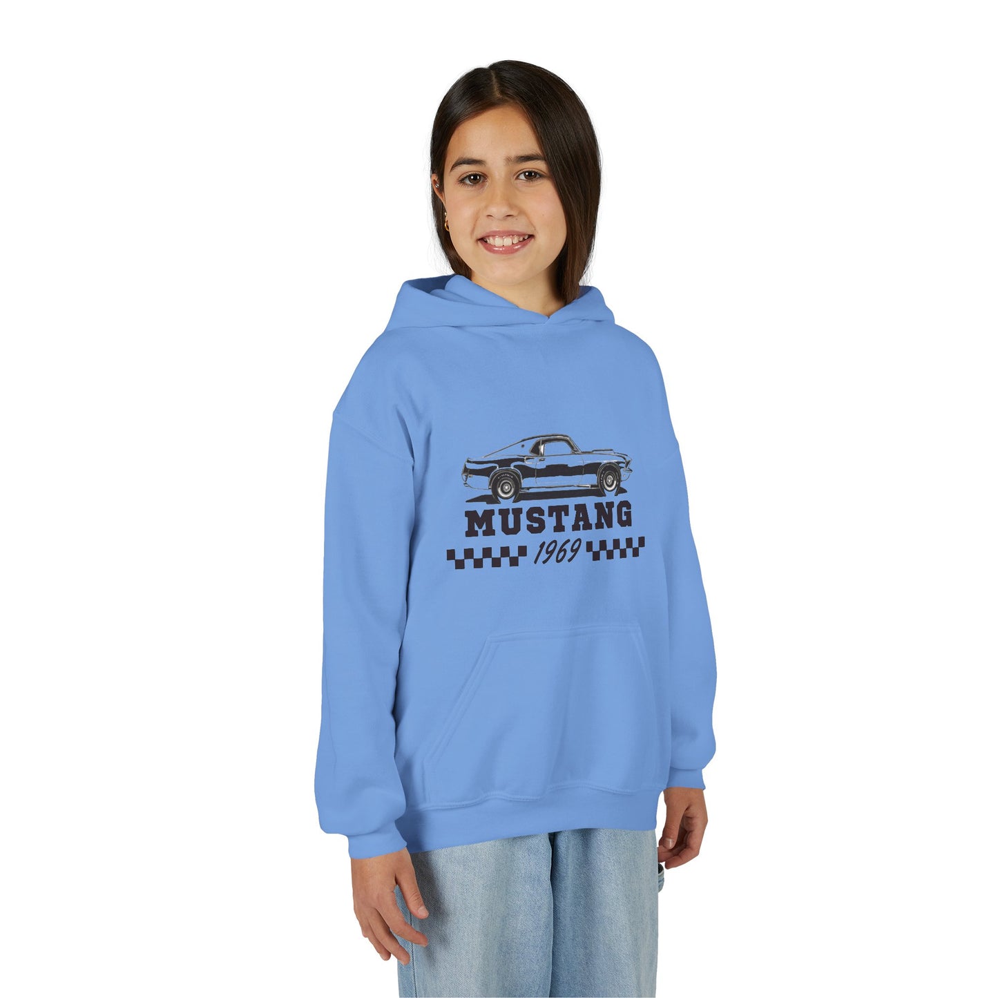 Youth Mustang 1969 Hoodie – Classic Vintage Car Pullover