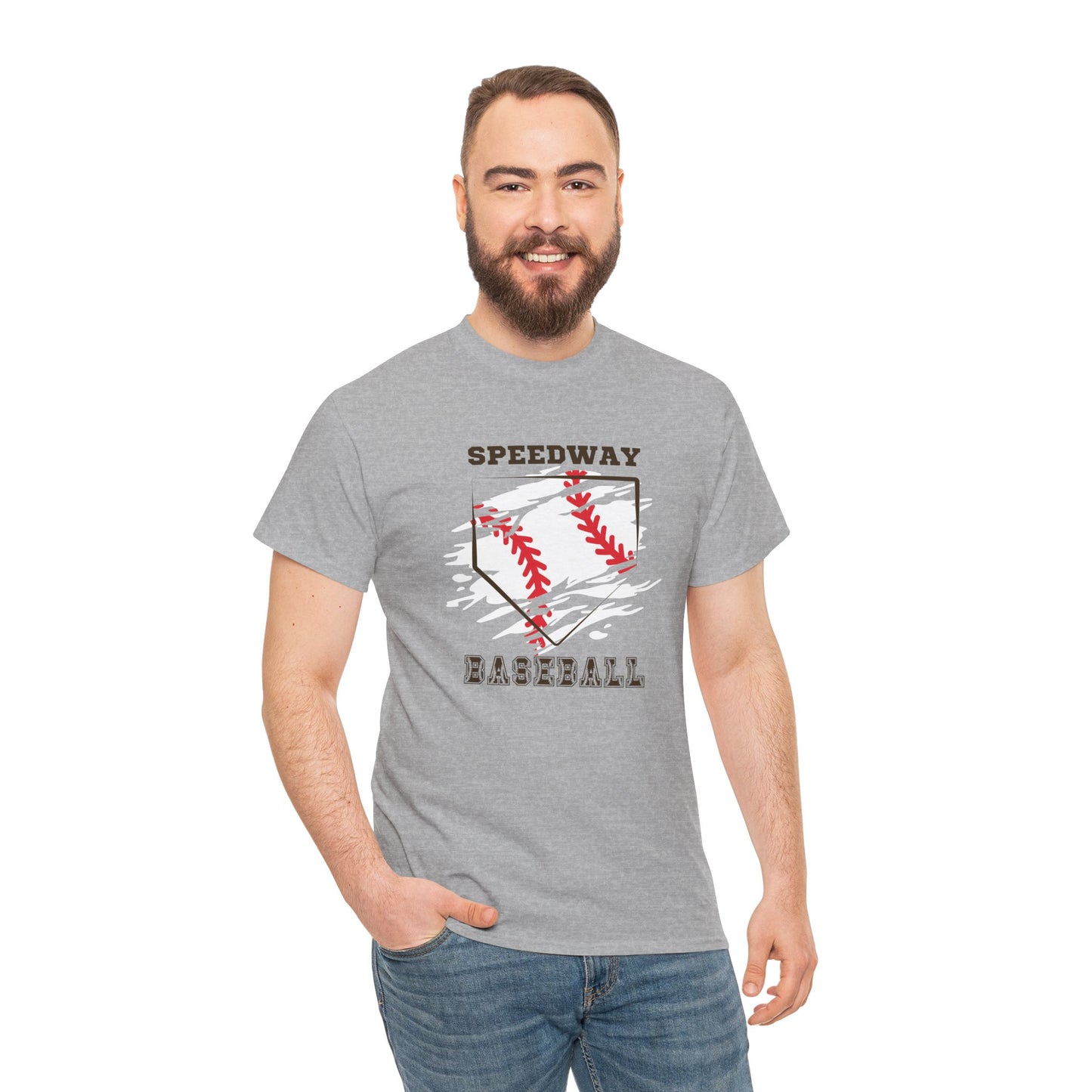 Speedway Baseball T-Shirt — Vintage Distressed Baseball