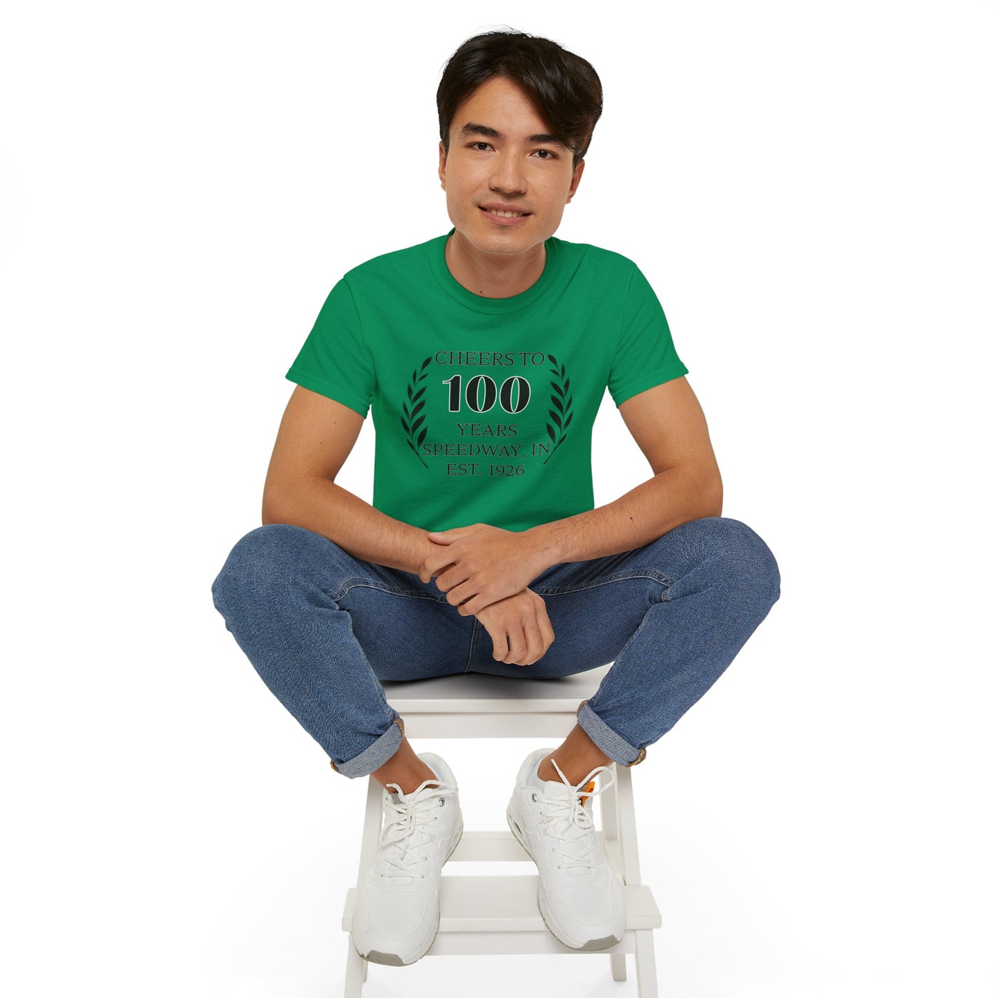 Adult 100th Anniversary - Speedway Cheers Tee
