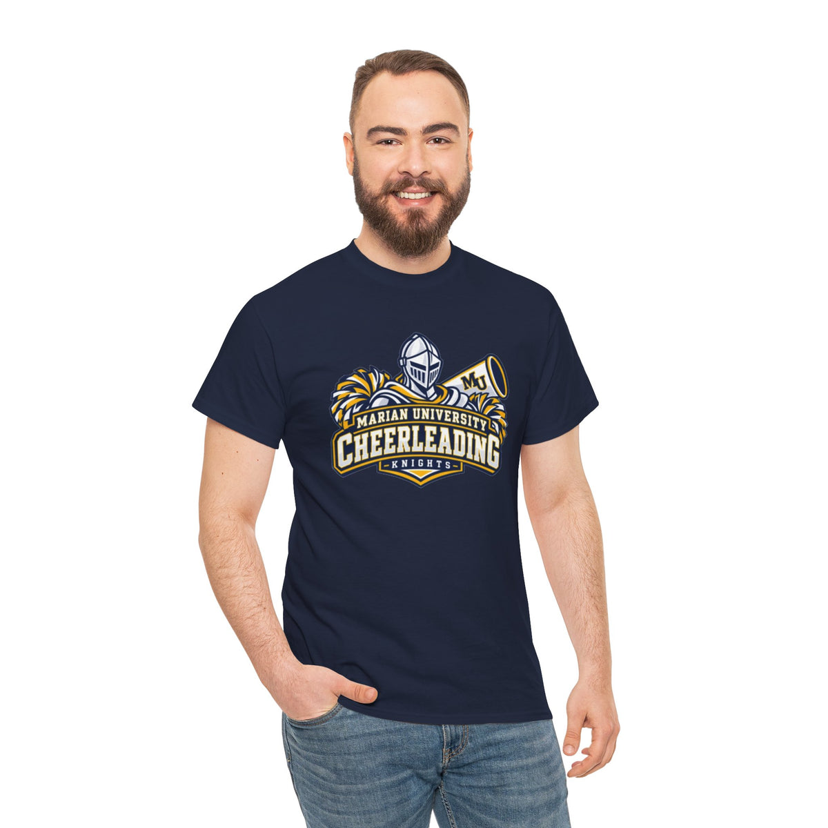 Marian University Cheerleading T-Shirt — 'Bloomer' Knights