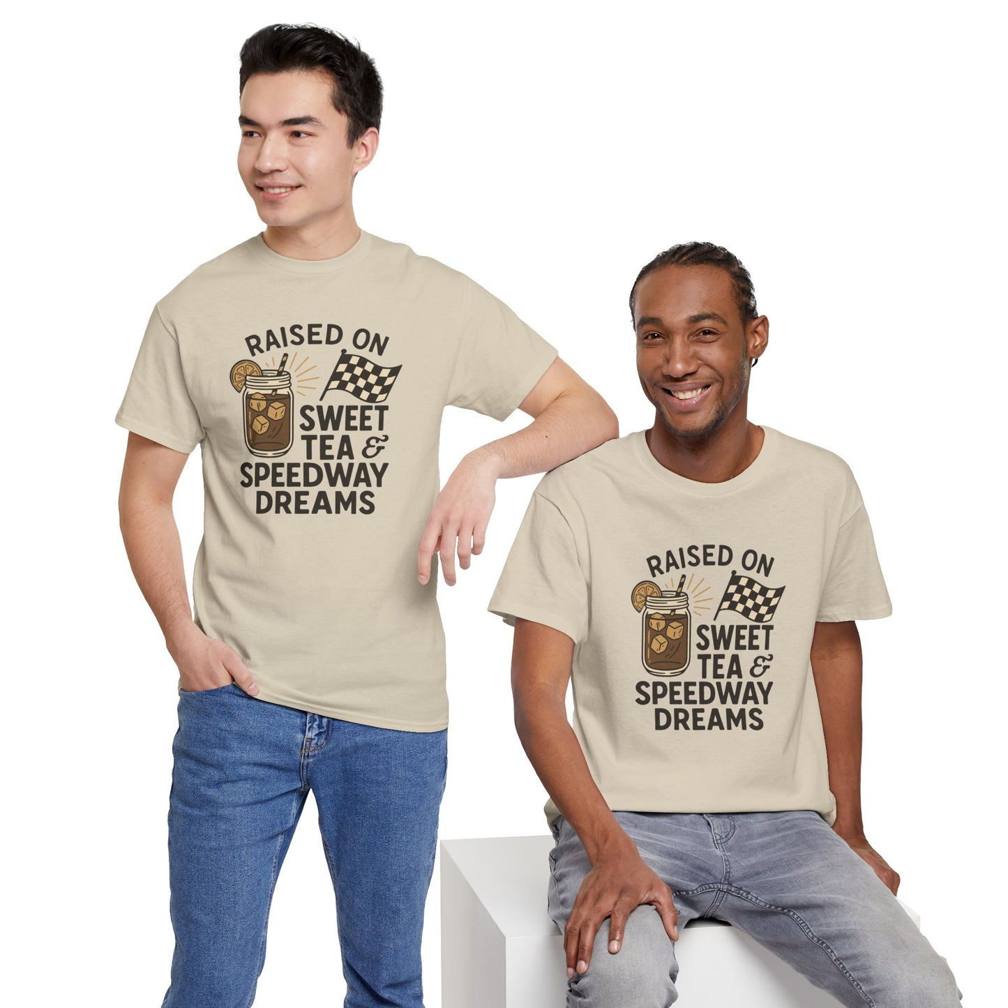 Raised on Sweet Tea & Speedway Dreams Tee