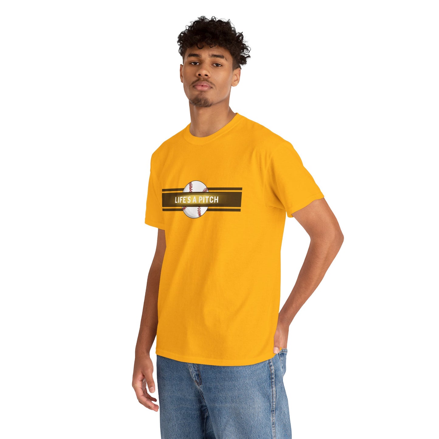 Baseball 'Life's a Pitch' T-Shirt
