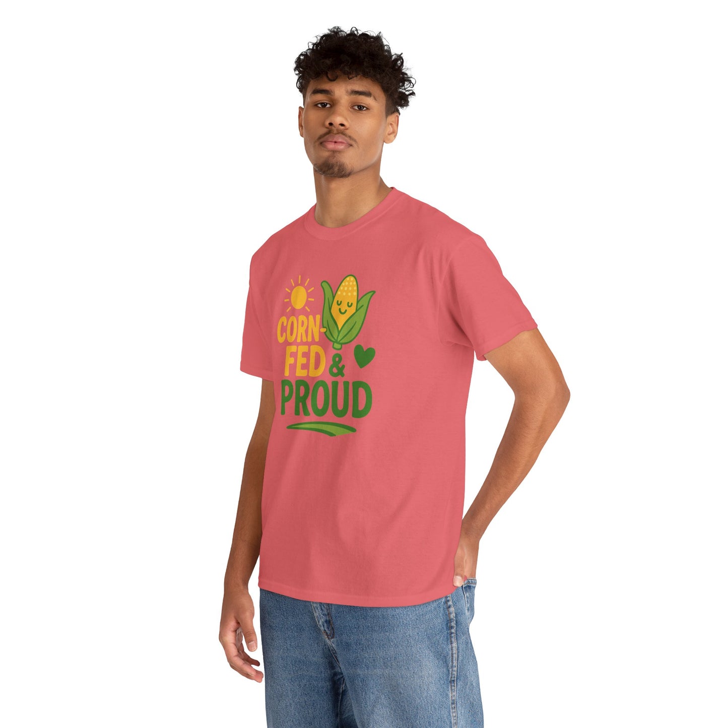 Corny Fed & Proud T-Shirt — Cute Corn Pride Graphic Tee for Farmers & Gardeners