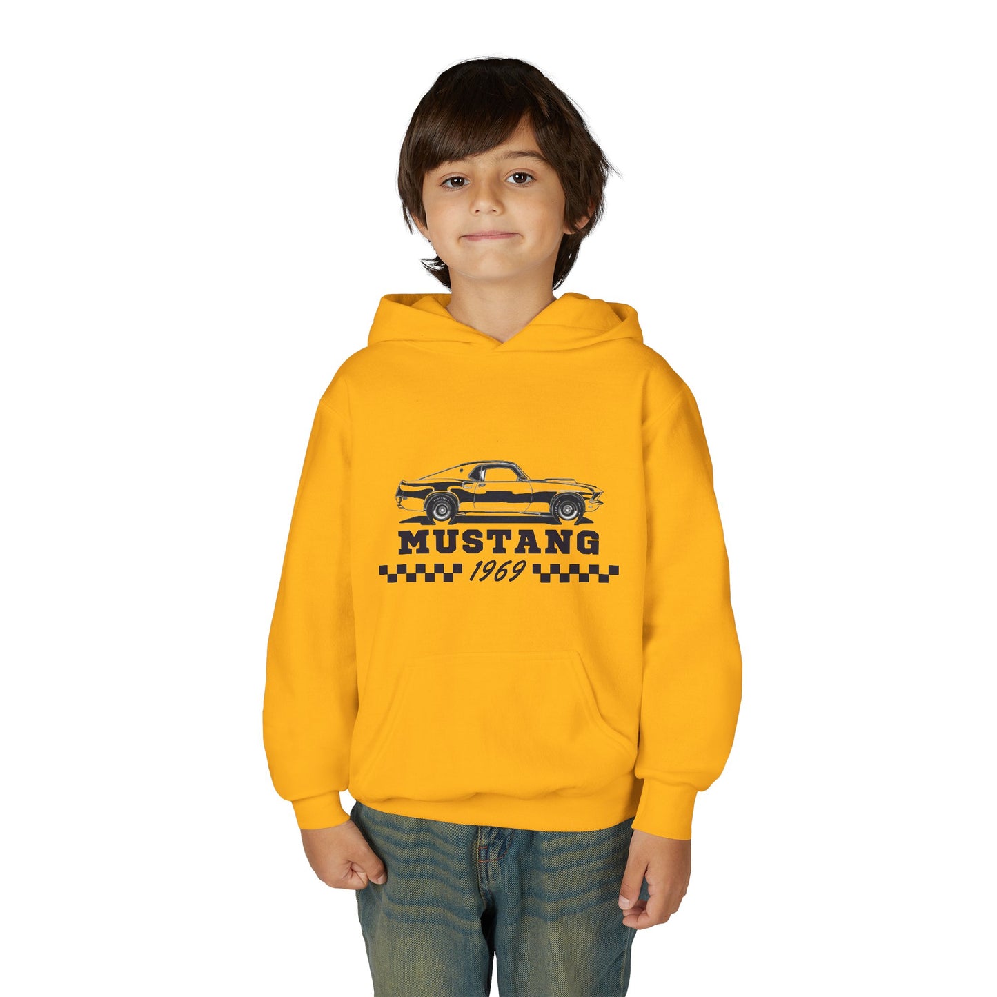 Youth Mustang 1969 Hoodie – Classic Vintage Car Pullover