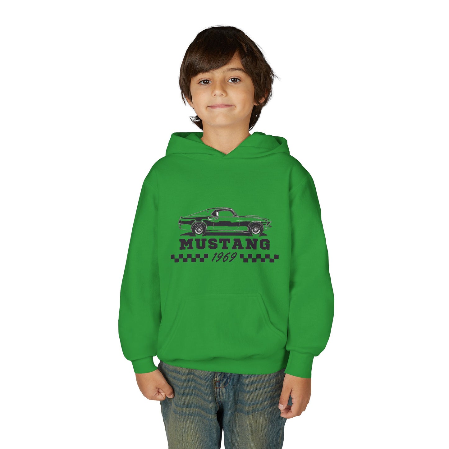 Youth Mustang 1969 Hoodie – Classic Vintage Car Pullover