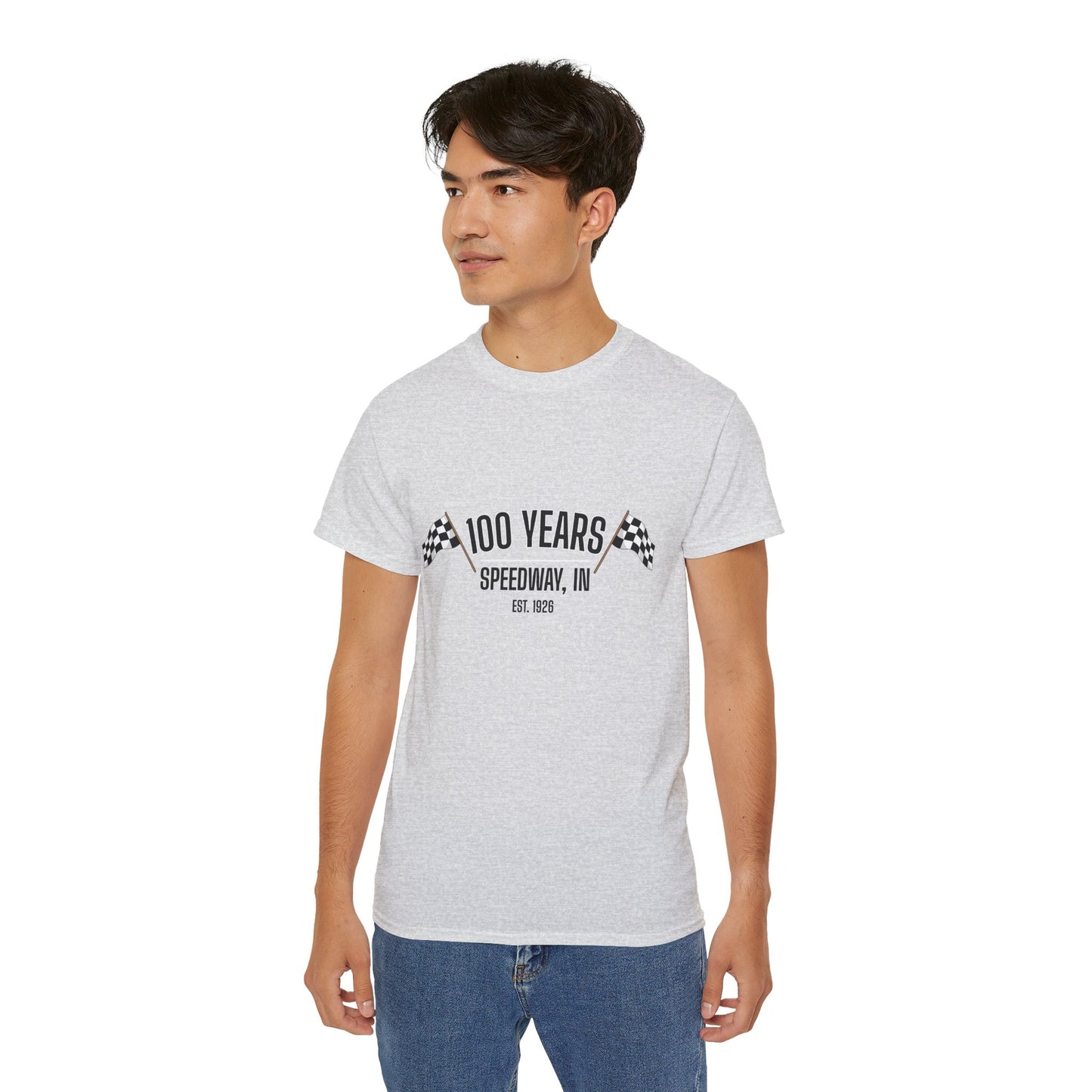 Adult 100th Anniversary - Speedway Flag Tee