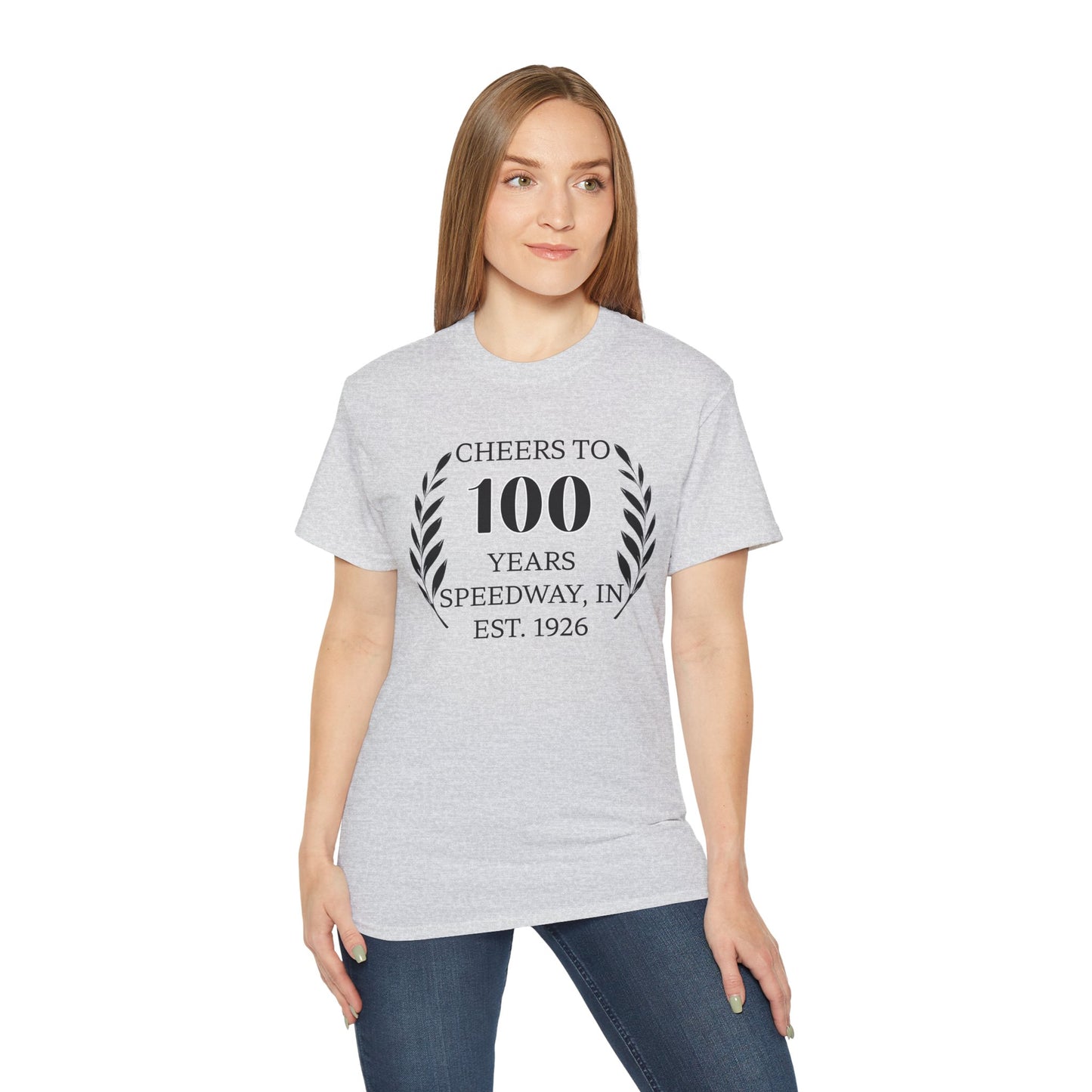Adult 100th Anniversary - Speedway Cheers Tee