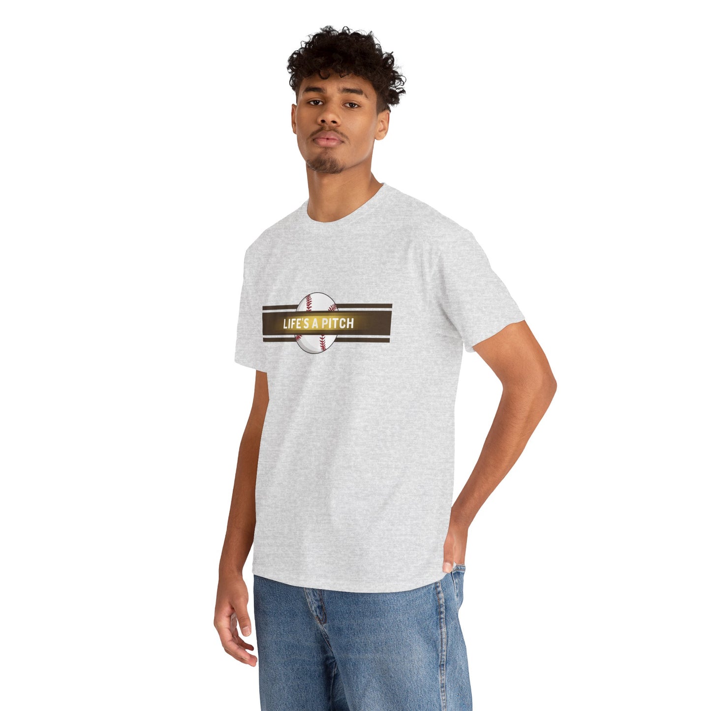 Baseball 'Life's a Pitch' T-Shirt