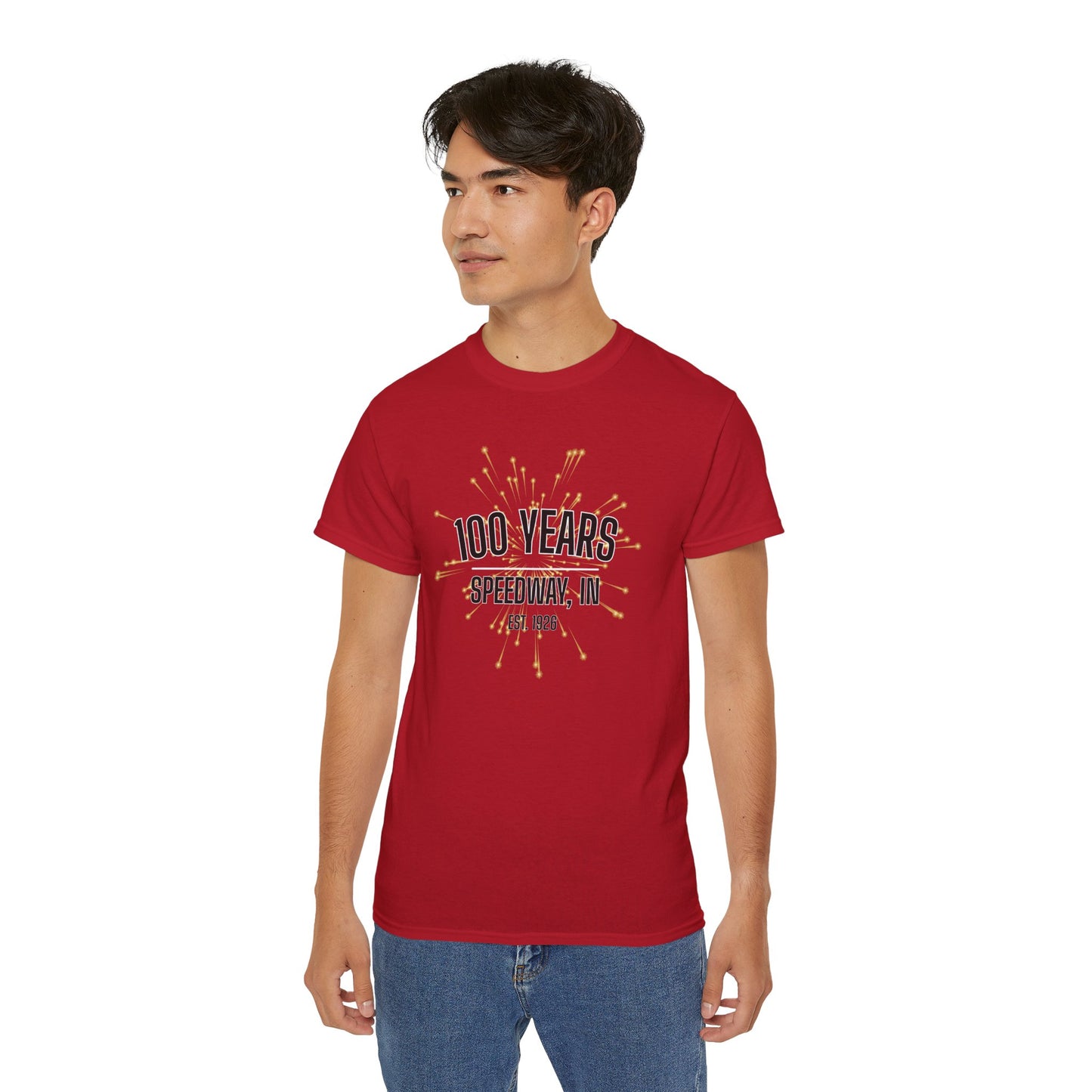 Adult 100th Anniversary - Speedway Firework Tee