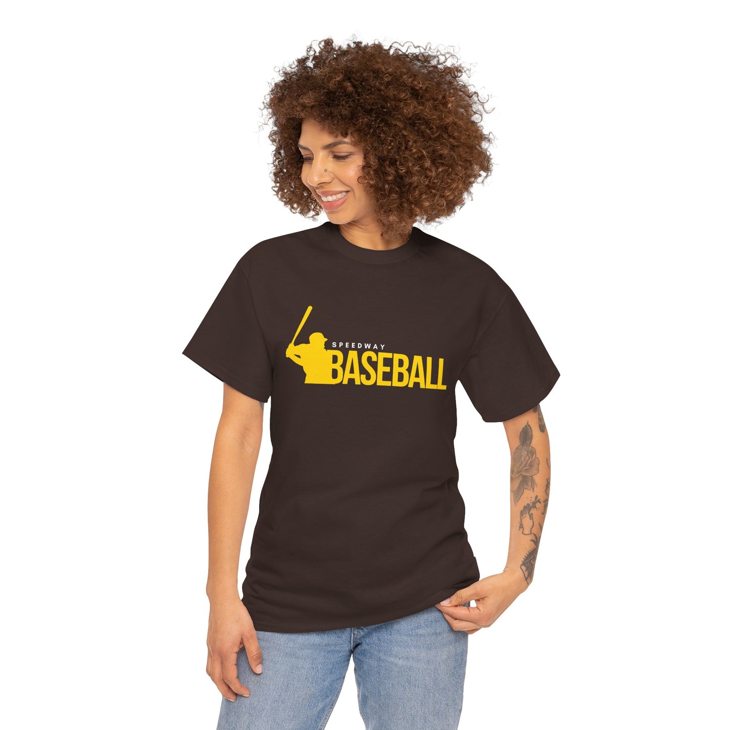 Adult Speedway Baseball Tee